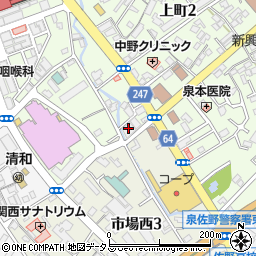 日本政策金融公庫泉佐野支店周辺の地図