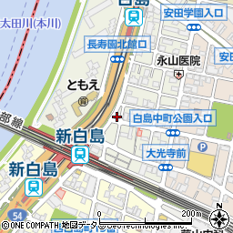 広島県広島市中区白島北町12周辺の地図