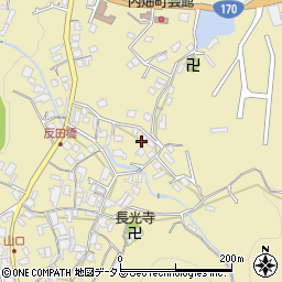 大阪府岸和田市内畑町周辺の地図