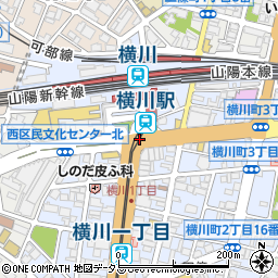 横川駅前周辺の地図