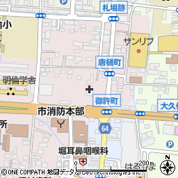 西京銀行萩支店周辺の地図