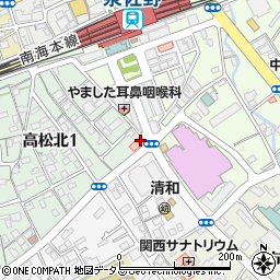 ミニミニＦＣ　泉佐野関空店周辺の地図