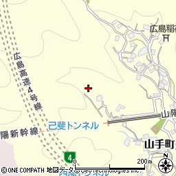 広島県広島市西区山手町29-36周辺の地図