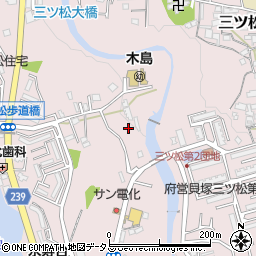 大阪府貝塚市三ツ松2833-15周辺の地図