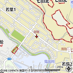 大阪府泉南郡熊取町若葉周辺の地図