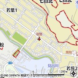 大阪府熊取町（泉南郡）若葉周辺の地図