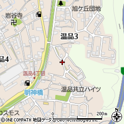広島県広島市東区温品3丁目周辺の地図
