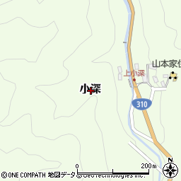 大阪府河内長野市小深周辺の地図