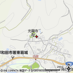 大阪府岸和田市上白原町39周辺の地図