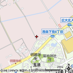 広島県東広島市西条町下見2072周辺の地図
