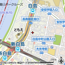 広島県広島市中区白島北町9周辺の地図