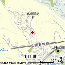 広島県広島市西区山手町22周辺の地図