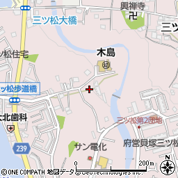 大阪府貝塚市三ツ松2833-20周辺の地図