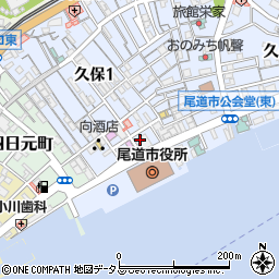 尾道市役所企画財務部　部長周辺の地図