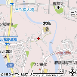 大阪府貝塚市三ツ松2833-21周辺の地図