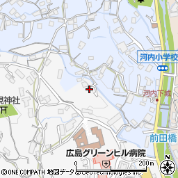 広島県広島市佐伯区五日市町大字下河内667周辺の地図