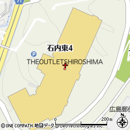 ビームスジアウトレット広島周辺の地図
