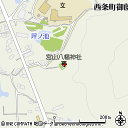 広島県東広島市西条町御薗宇4986周辺の地図