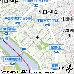 Ｈａｕｓ牛田本町通周辺の地図