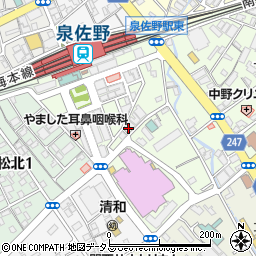八剣伝 泉佐野店周辺の地図