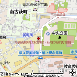 萩公共職業安定所周辺の地図