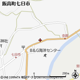 三重県松阪市飯高町七日市647周辺の地図