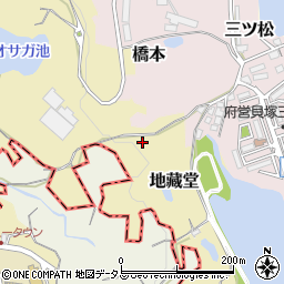 大阪府貝塚市地藏堂491周辺の地図