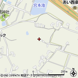 広島県東広島市西条町御薗宇1508周辺の地図