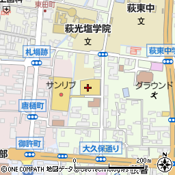 エディオン萩店周辺の地図