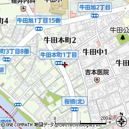 牛田児童クラブ・ＫＣＡ周辺の地図