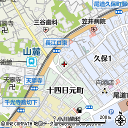 ローソン尾道十四日元町店周辺の地図