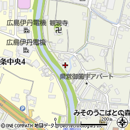 広島県東広島市西条町御薗宇1050周辺の地図