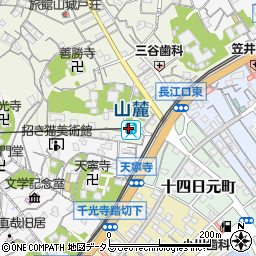 千光寺山ロープウェイ周辺の地図