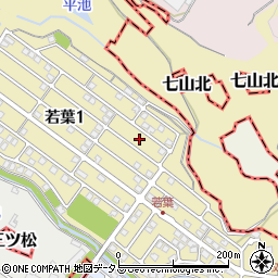 大阪府泉南郡熊取町若葉1丁目20周辺の地図