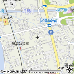 山口県萩市椿東（船津）周辺の地図