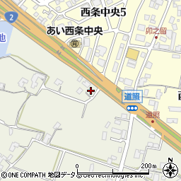 広島県東広島市西条町御薗宇1450周辺の地図