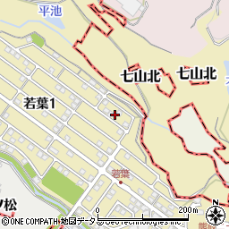 大阪府泉南郡熊取町若葉1丁目21周辺の地図