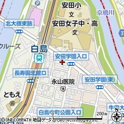 広島県広島市中区白島北町4周辺の地図