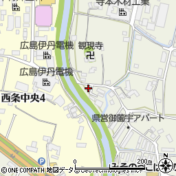 広島県東広島市西条町御薗宇5303周辺の地図