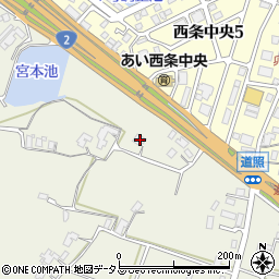広島県東広島市西条町御薗宇1441-1周辺の地図