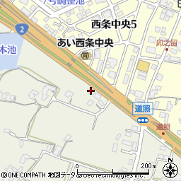 広島県東広島市西条町御薗宇1446周辺の地図