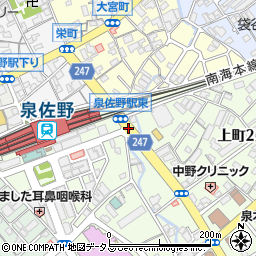 泉佐野駅東周辺の地図