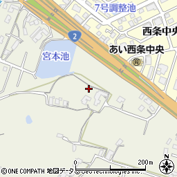 広島県東広島市西条町御薗宇1430周辺の地図