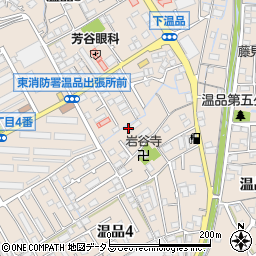 広島県広島市東区温品周辺の地図