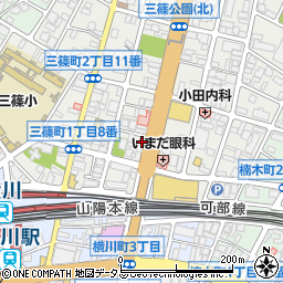 ベクトル広島本店周辺の地図