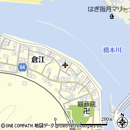 山口県萩市山田倉江周辺の地図