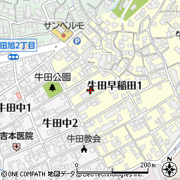 パーク・ハイム牛田公園　弐番館周辺の地図