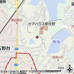 大阪府泉佐野市南泉ケ丘周辺の地図
