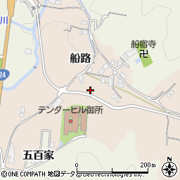 奈良県御所市船路周辺の地図