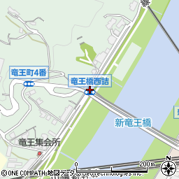 竜王橋西周辺の地図